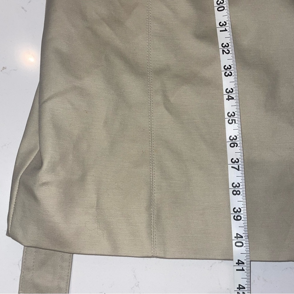 Vintage Classic Beige khaki Trench Coat Liz Claiborne Removable liner large - Picture 11 of 12